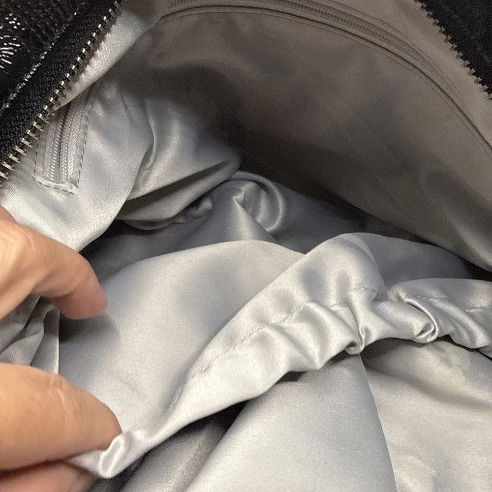 Coach Alex Signature Black Patent Leather Baby Travel Tote Bag